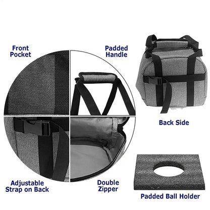 Portable Bowling Ball Tote Oxford Cloth Bowling Bag With Padded Ball Holder Durable and Stylish Packs Bowling Accessorie