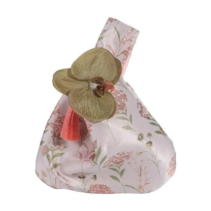 Bags Lunch Bag Temperament Cosmetic Bag New Chinese Style Handbag Cheongsam Accessories Tassel Knot Wrist Bag Small Item Pouch