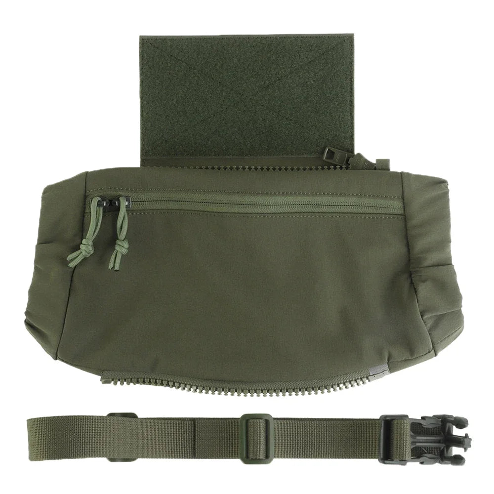 Outdoor DropPouch Muff Hand Warmer Pouch, Stowable Fanny Pack for Winter Airsoft Hunting Gear Camping Hiking Football Fishing