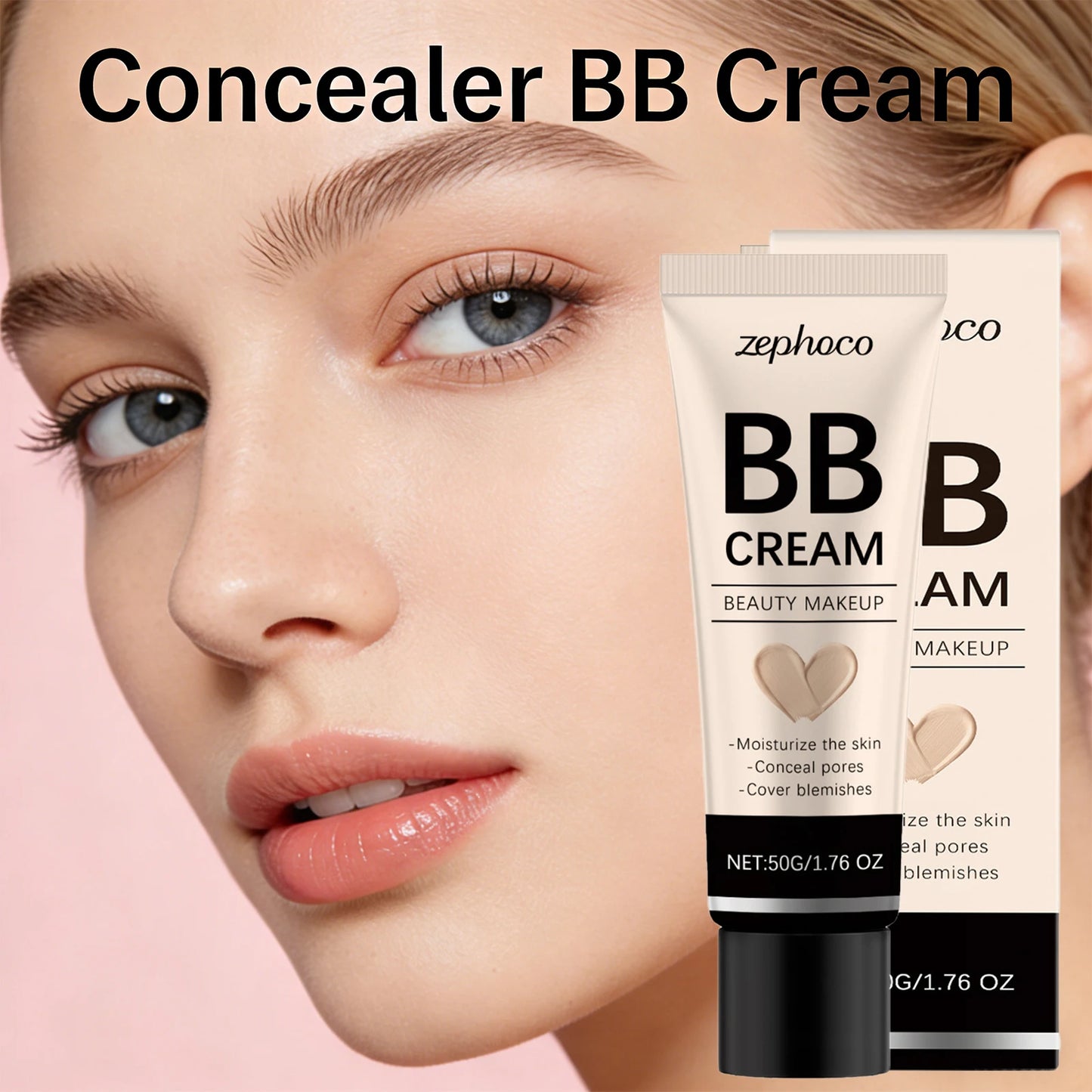 Natrual Concealer BB Cream Covering Acne Scars Full Coverage Cover Blemishes Oil Control Concealer Cream for Face Cosmetics