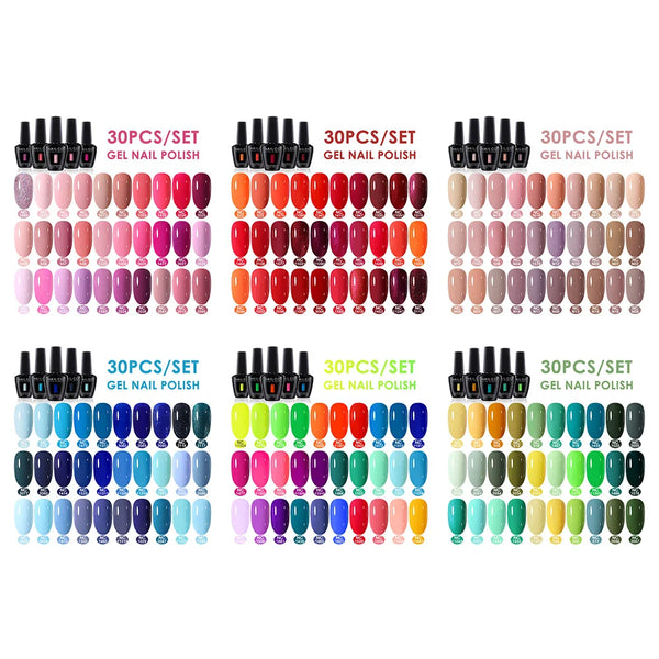 NAILCO 15ml 10/20/30pcs Nail Gel Polish 333 Colors Blue UV&LED Gel Varnish Nude Red Soak Off Semi Permanent UV Nail Gel Varnish