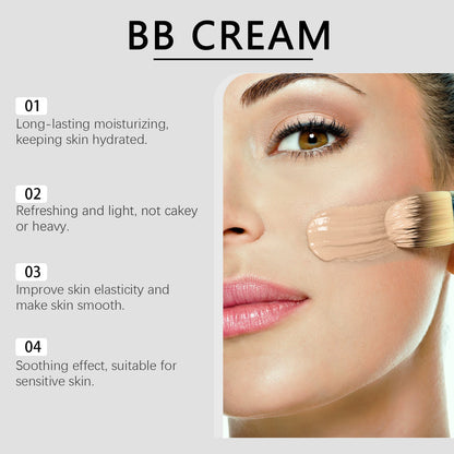 Natrual Concealer BB Cream Covering Acne Scars Full Coverage Cover Blemishes Oil Control Concealer Cream for Face Cosmetics