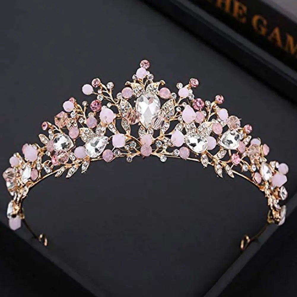 Children's Crown Hair Accessories Princess Costume Crystal Party Birthday Princess Hair Headband Accessories Crown Wedding