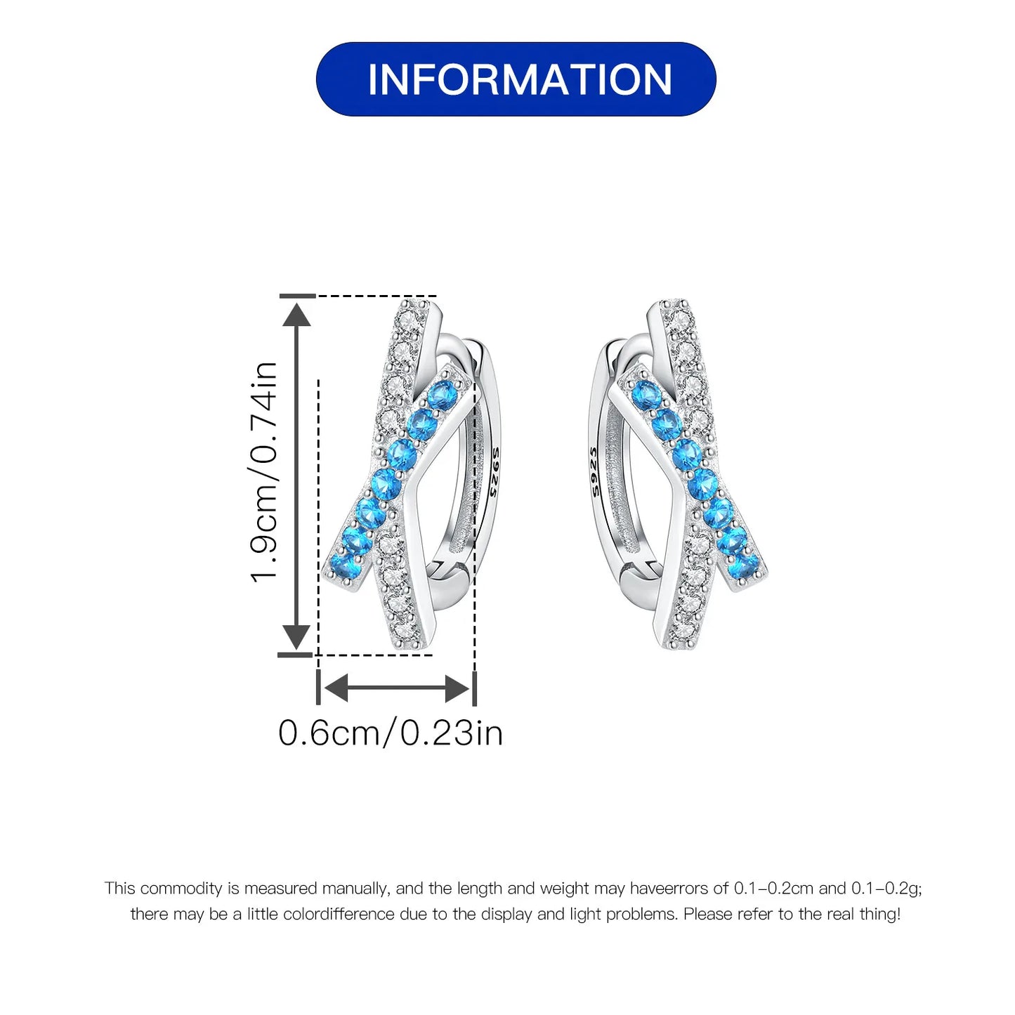925 Sterling Silver Exquisite Multi-layer Ear Ring Jewelry Versatile Hoop Earrings For Women Jewelry Fine Birthday Party Gift