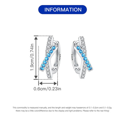 925 Sterling Silver Exquisite Multi-layer Ear Ring Jewelry Versatile Hoop Earrings For Women Jewelry Fine Birthday Party Gift