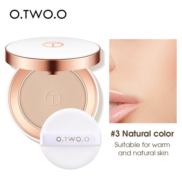 Silk Smooth Oil Control Pressed Powder Makeup Setting Powder Waterproof Long Lasting Face Powder For Flawless Matte Finish