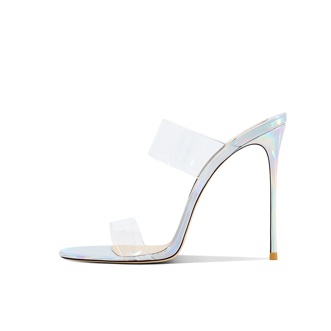 Pink Summer New Fashionable Open toed Sandals High Heels Women's Fine Heels Sharp Pointed Design Sensation Cool Slippers