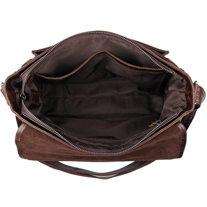 Fashion High Class Oil-Waxed Genuine Leather Shoulder Bag men Leather Messenger Bag Male Crossbody Bag Sling Leisure Bag Satchel