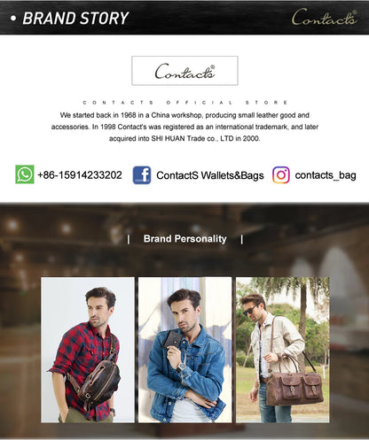 CONTACT'S Genuine Leather Male Clutch Password Design Men Handbag Wristlet Large Capacity Clutch Purse Casual Wallet Bag