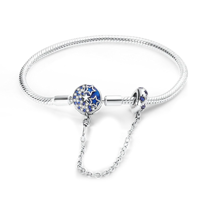 925 Sterling Silver Travel Plane Snake Basic Chain Cat and Moon Bracelet fit Original Charm Beads DIY Women Design Jewelry Party