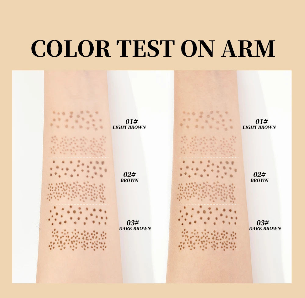 QIBEST Double-end Freckles Stamp Pen Makeup 2-IN-1 Freckle Seal Waterproof Face Concealer Contour Natural Brown Freckle Cosmetic