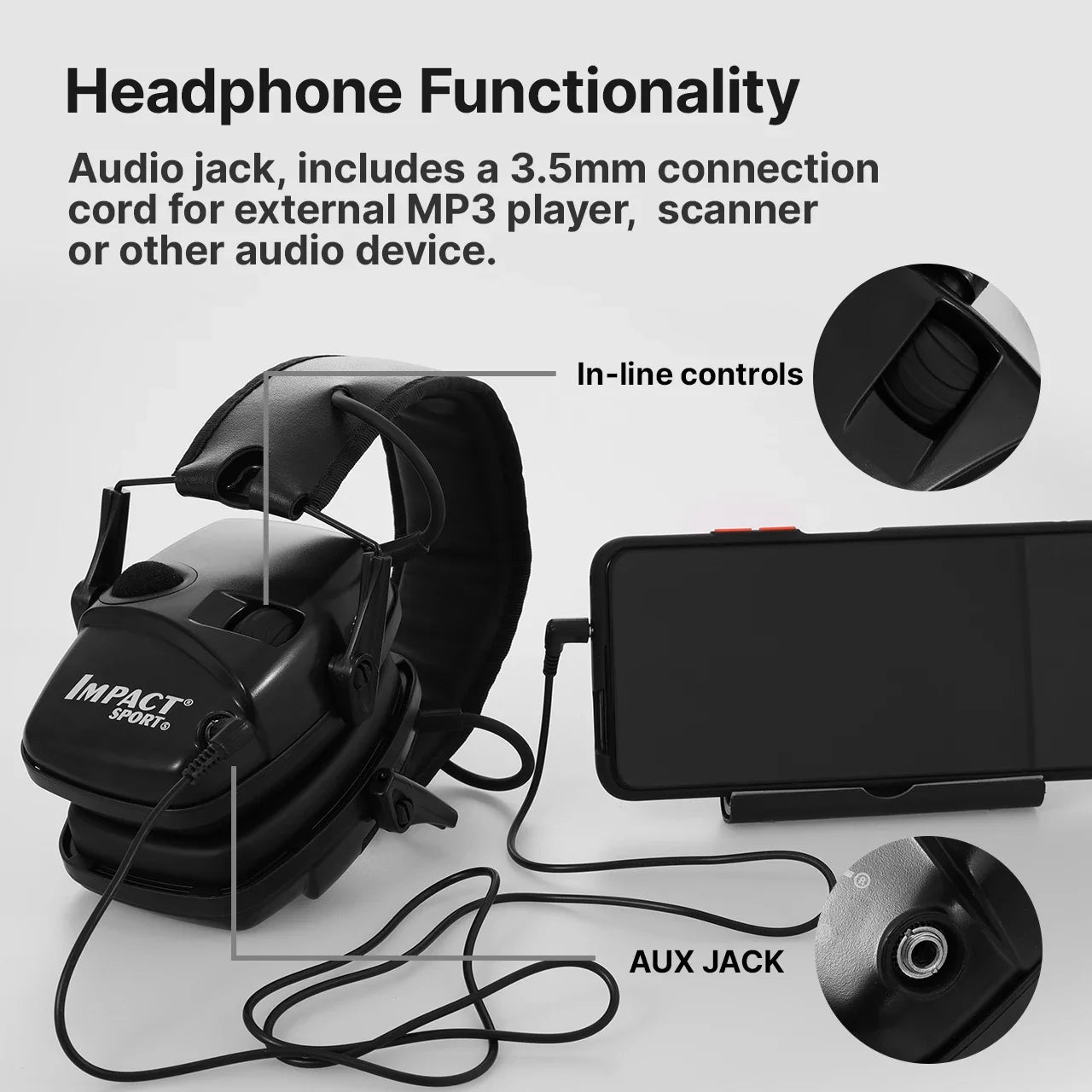 Tactical Electronic Shooting Earmuff Case Anti-noise Headphone Sound Amplification Hearing Protection Headset Foldable with Bag