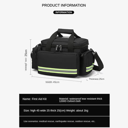 Customized Waterproof Emergency Bag Logo Medical Visit Bag Single Shoulder Crossbody Handbag Wholesale Team Name