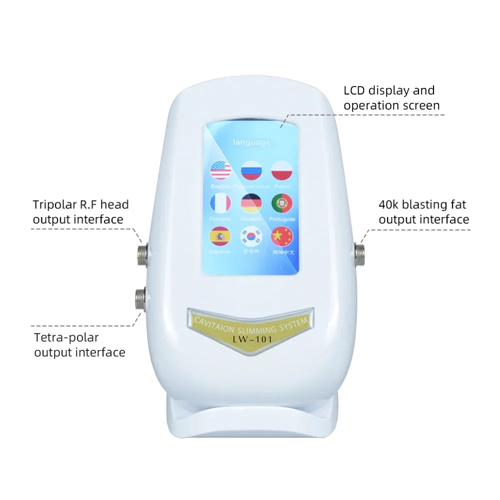 40K 3 In1 Cavitation Body Slimming Machine Facial Massager Skin Tighten Face Lifting Vacuum Suction Beauty Device（Fast Shipping）