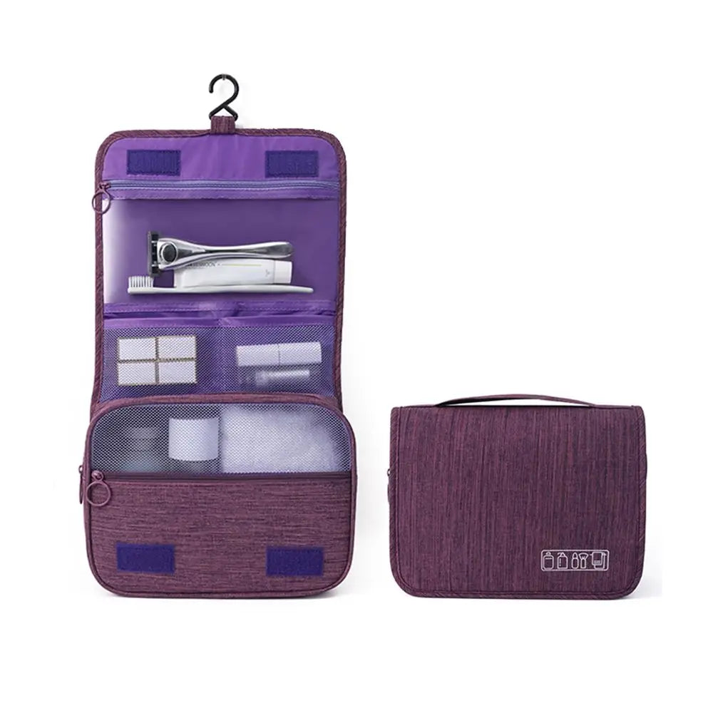 High Quality Women Waterproof Cosmetic Bag Travel Makeup Bags Toiletries Organizer Hanging Dry And Wet Separation Storage Bag