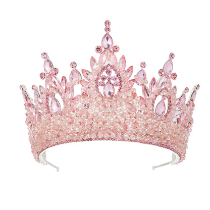 Queen Crowns For Women Crystal Princess Big Bridal Tiara Crown For Wedding Bride Pageant Miss Universe Hair Jewelry Headdress