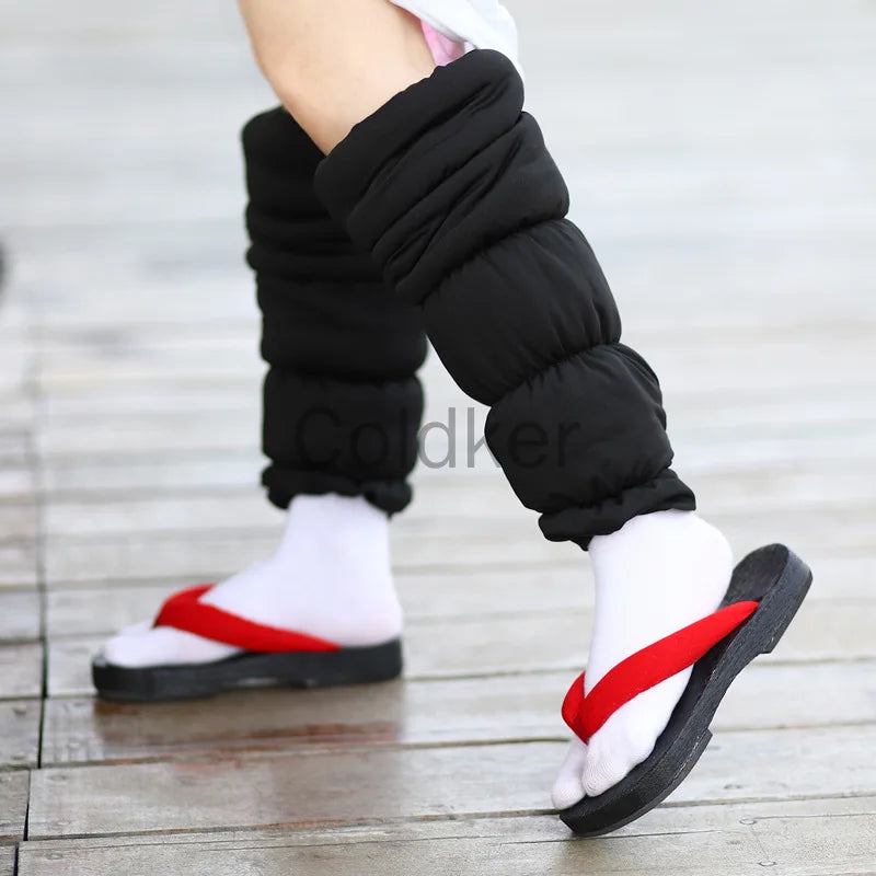 Japanese Anime Women Cosplay Geta Slippers Halloween Costume Cos Shoes Indoor Slippers Wood Clogs Summer Flip Flops Slides