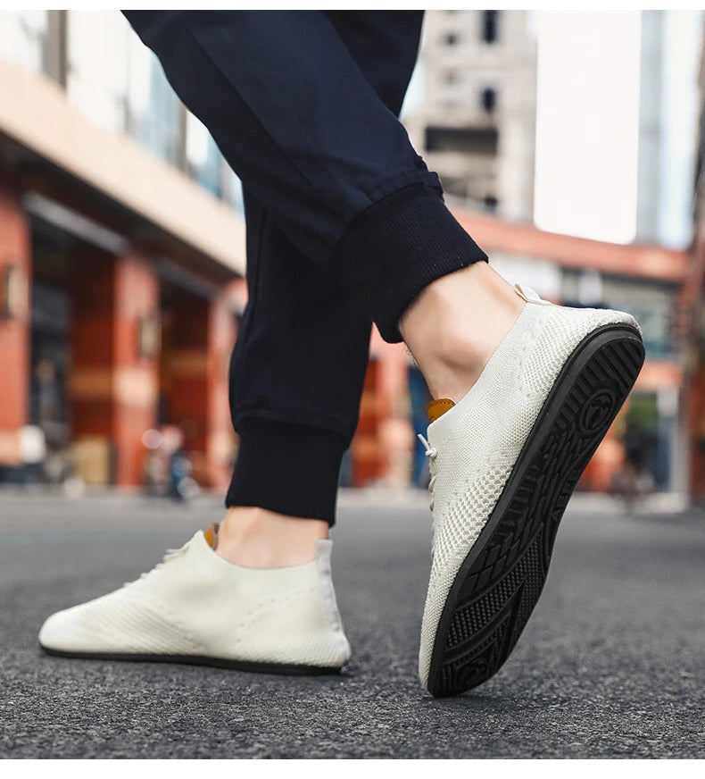YRZL Men's Shoes Breathable Casual Driving Shoes Indoor Outdoor Men Shoes Loafers Lightweight Comfortable Soft Sole Walking Shoe