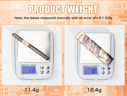 Four-pronged eyebrow pencil, four-end, long-lasting, non-smudged, water-resistant, anti-smudged eyebrow pencil