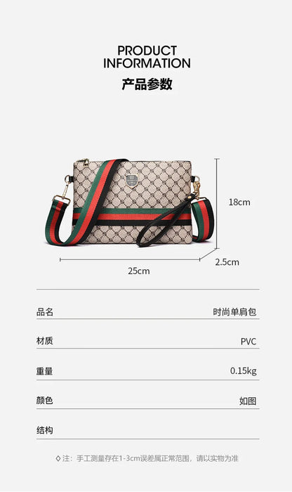 New Men's And Women's Shoulder Casual Bags Envelope Series Fashionable Classic Clutch Bags Simple And Portable Cross-body Bags