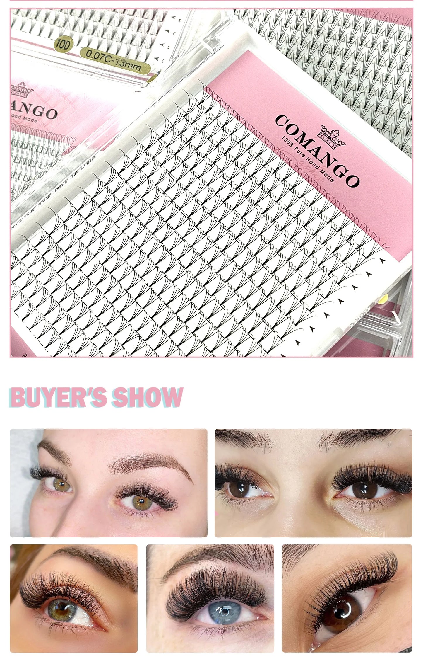 320 Fans Premade Volume Fans 3D 4D 5D 6D 8D 10D Soft Naturl Matte Eyelashes Large Capacity Cilios Individual Lash Extension