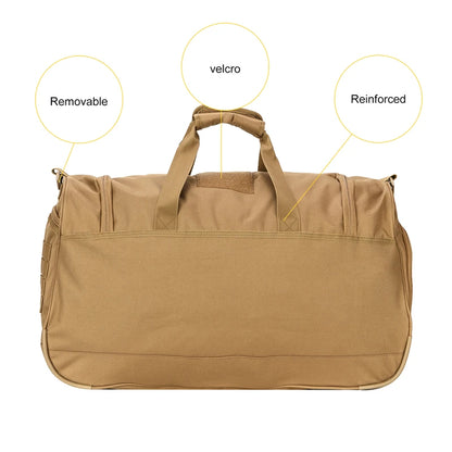50L Travel Sports Bags Foldable Gym Bag Carry-on Luggage Duffle Bag With Shoes Compartment for Men Women 6 Colors