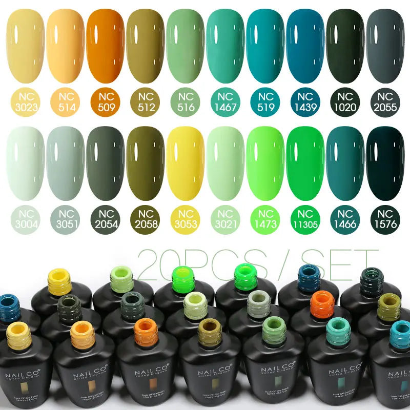 NAILCO 15ml 10/20/30pcs Nail Gel Polish 333 Colors Blue UV&LED Gel Varnish Nude Red Soak Off Semi Permanent UV Nail Gel Varnish