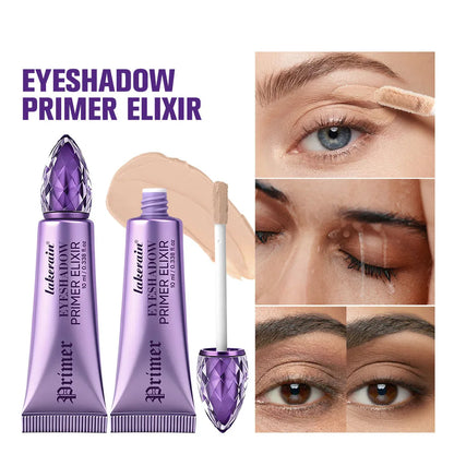 Waterproof Eyeshadow Primer Potion Nude Eyelid Base Primer for Smooth Eye Makeup Waterproof & Long-Lasting Translucent