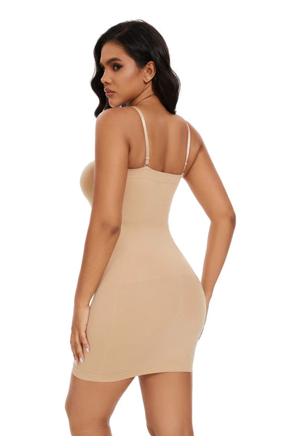 Seam-free Slips For Women Off Shoulder Under Dress Shapewear Dresses Tummy Control Skirt Body Shaping Smoother