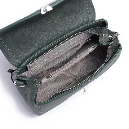 Women's Mini Bag Genuine Leather Lady Handbag Female Crocodile Pattern Crossbody Shoulder Bag Fashion Trend Small Flap Messenger