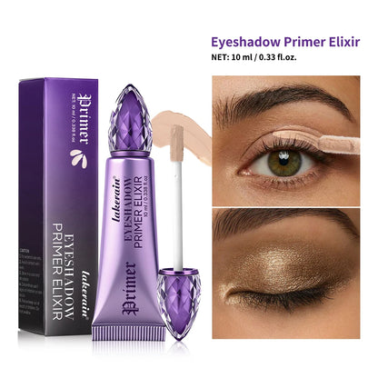 Waterproof Eyeshadow Primer Potion Nude Eyelid Base Primer for Smooth Eye Makeup Waterproof & Long-Lasting Translucent