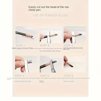 4 Pack Waterproof Eyebrow Pencils - Dual-Ended with Spoolie Brush | Smudge Proof Long Lasting Microblading for Tattooed Brows, S