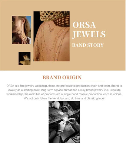 ORSA JEWELS 925 Sterling Silver Mariner Chain Anklets Fashion Women Summer 14K Gold Foot Bracelet Ankle Straps Jewelry SA24