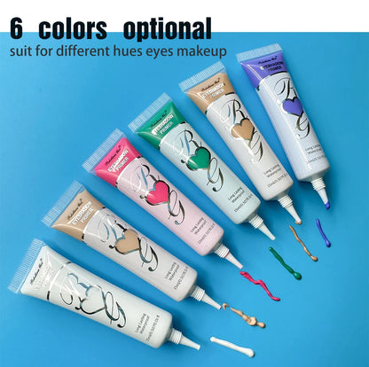 White Dark Matte Eye Shadow Primer Suitable for Oily Eyelid Eye Makeup Base Waterproof and Stain Resistant,Durable Cream Liquid