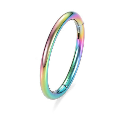 Hinged Nose Ring Hoop Septum Hoop  Ring Tragus Rook Ring Piercing Jewelry Lip Labret Ring Clicker Cartilage Earrings Women Gift