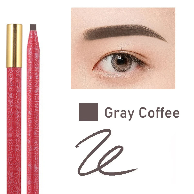 Long Lasting Waterproof  Eyebrow Pencils Peel Off  Red Lip Pencil Set For Microblading Permanent Makeup Pen Eye Liner Gel Pen