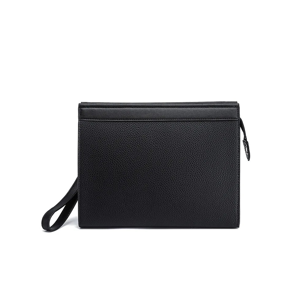 Black PU Leather Men Clutches Bags Wallets Envelope Bag Purse Business Male Phone Clutch Bags Designer Men Bags Wristlets Bags