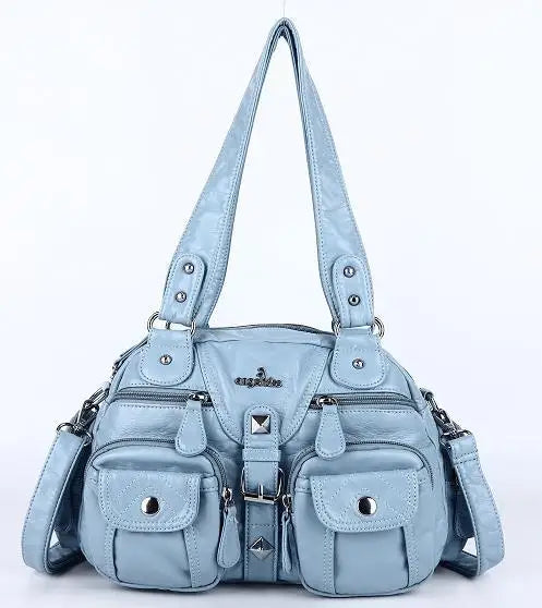 Vintage Women Handbags Satchel Top-handle Handbag PU Shoulder Bag Dumpling Pack Give Gifts Shoulder Bags Phone Money Pack