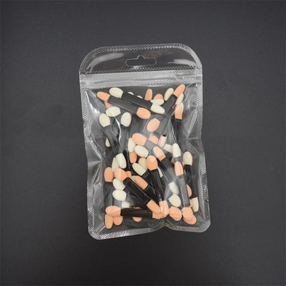Wholesale 50/100/200pcs length factory eyeshadow sponge  eyeshadow disposable double-sided container brush applicators including
