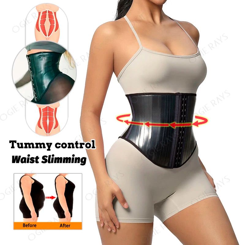 Waist Trainer Shaper Belt Tummy Wrap Hourglass Modeling Strap Latex Corset Belly Slimming Sheath Workout Woman Reductive Girdle