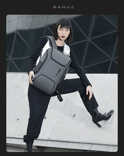 BANGE Business USB Charging Smart Backpacks Fits 15.6 Inch Laptop Commute Backpack WaterProof Carry On Bag for Men Travel Bags