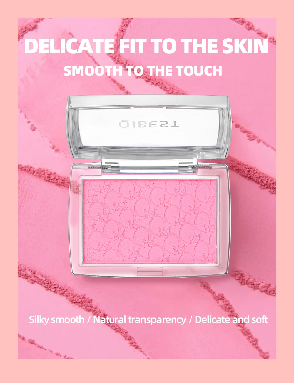 Embossed Powder Blush Peach Pink Coral Tint Makeup 3D Relief Blush Palette Brown Cheek Contour Rouge Cosmetics Face Brightens