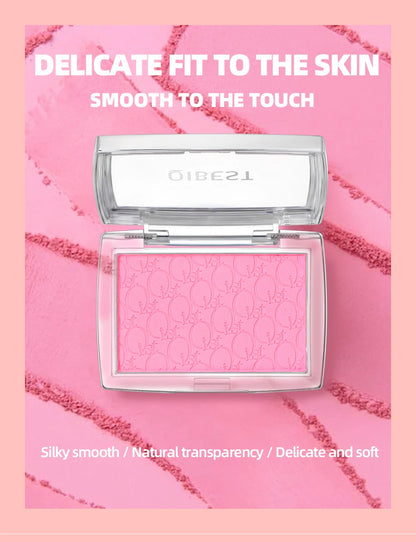 Embossed Powder Blush Peach Pink Coral Tint Makeup 3D Relief Blush Palette Brown Cheek Contour Rouge Cosmetics Face Brightens
