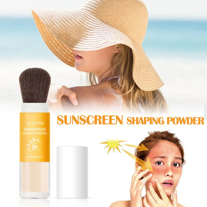 Sunscreen Loose Powder Sunblock Skin Protective Invisible Pore Solar Blocker Lasting Oil Control Light Waterproof Setting Powder