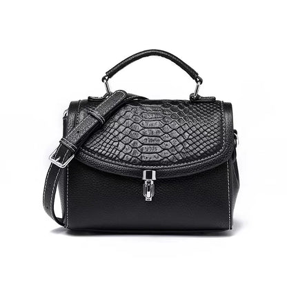 Women's Mini Bag Genuine Leather Lady Handbag Female Crocodile Pattern Crossbody Shoulder Bag Fashion Trend Small Flap Messenger