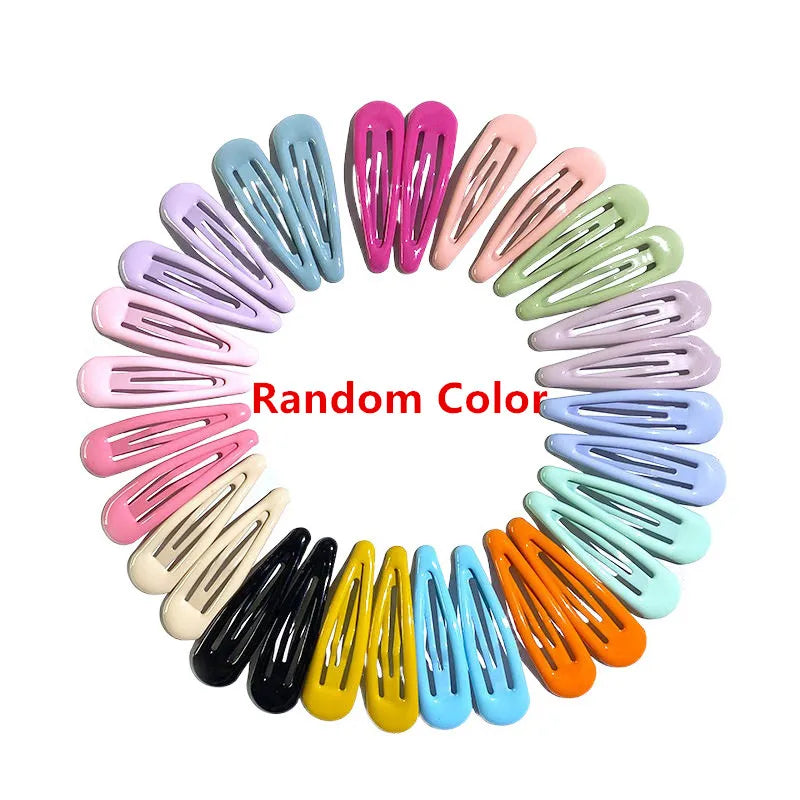 20/40Pcs Alloy Hair Accessories Children Hairpin Cartoon Animal Flower Print Dripping Hair Clips Girls Headdress Head Decoration
