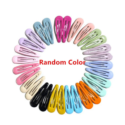 20/40Pcs Alloy Hair Accessories Children Hairpin Cartoon Animal Flower Print Dripping Hair Clips Girls Headdress Head Decoration