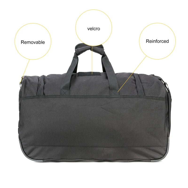 50L Travel Sports Bags Foldable Gym Bag Carry-on Luggage Duffle Bag With Shoes Compartment for Men Women 6 Colors