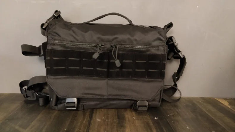 Men Postman Messenger Bag Large Capacity Laptop Crossbody Bag Casual Shoulder Commuter Work Satchel