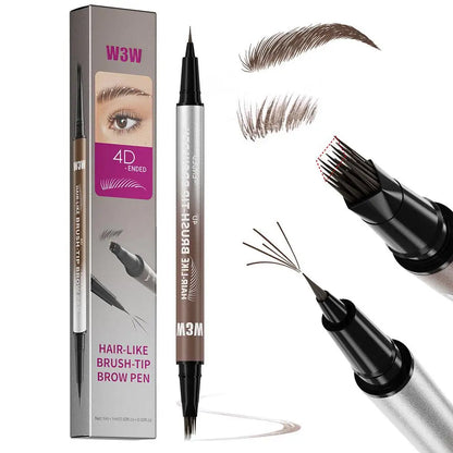 NEW Hair-Like Eyebrow Pencil 4D Micro-Sculpting Dual-Ended Eyebrow Pencil and Eyeliner Long-lasting Liquid Eyebrow Pen Like Real